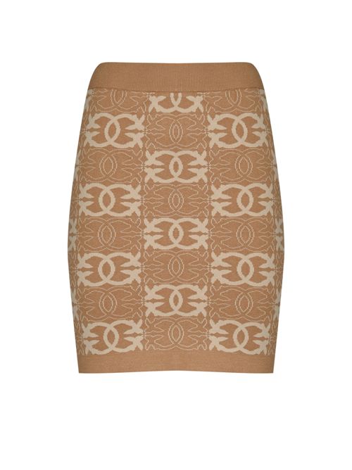 Minigonna Bang Bang in viscosa con logo Love Birds PINKO | 106040 A2YDC4Z